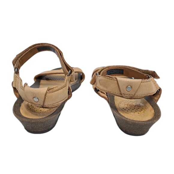 Teva Ysidro Women's 8 Universal Wedge Leather Strappy Sandals Stitch - Picture 9 of 10